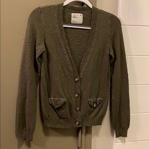 Olive Green Cardigan